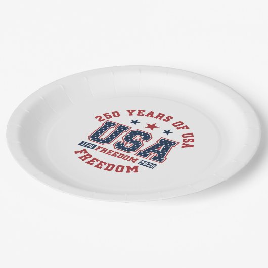 Paper Plate-250th American Independence Tableware Pappteller (Schrägansicht)