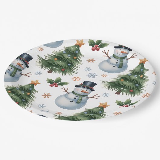 Paper Plate-Christmas Tableware Pappteller (Schrägansicht)