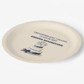 Paper Plate-Editable Graduation Party Plates Pappteller (Schrägansicht)