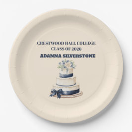Paper Plate-Editable Graduation Party Plates Pappteller