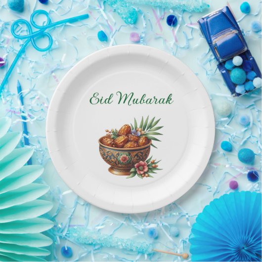 Paper Plate-Eid Mubarak Tableware Pappteller (Party)
