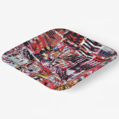 Paper Plate – Fragmented Pulse Pappteller (Gewinkelt)