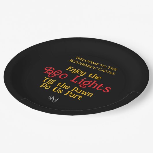 Paper Plate : HALLOWEEN #1 Pappteller (Schrägansicht)