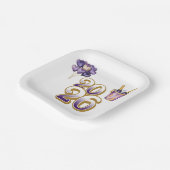 Paper Plate-Happy New Year 2026 Tableware Set Pappteller (Gewinkelt)