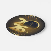 Paper Plate-Happy New Year 2026 Tableware Set Pappteller (Schrägansicht)