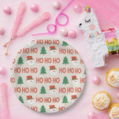 paper plate HO HO HO Pappteller (Party)