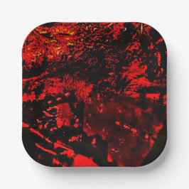 paper plate recycled plastic red texture abstract  pappteller