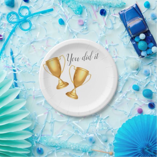 Paper plate upon success pappteller (Party)