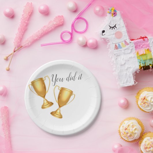 Paper plate upon success pappteller (Party)