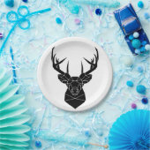 Paper plate with deer / Pappteller mit Hirsch (Party)
