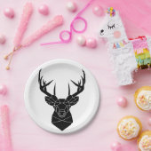 Paper plate with deer / Pappteller mit Hirsch (Party)