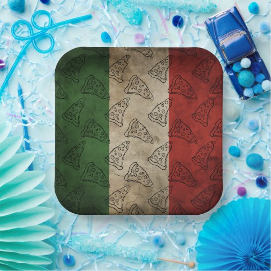 Paper Plate with Italian theme Pappteller (Party)