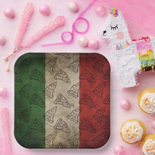 Paper Plate with Italian theme Pappteller (Party)