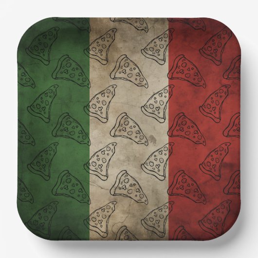 Paper Plate with Italian theme Pappteller (Vorderseite)