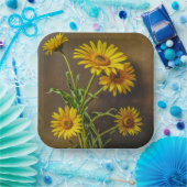 Paper Plate (Yellow Daisies) Pappteller (Party)