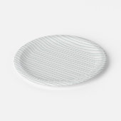 Paper Plates 17,8 cm - Blue Stripes Pappteller (Schrägansicht)