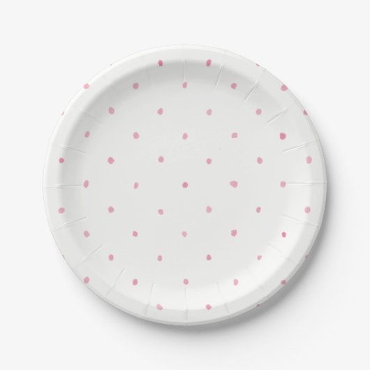 Paper Plates 17,8 cm - Pink Dots Pappteller (Vorderseite)