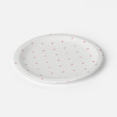 Paper Plates 17,8 cm - Pink Dots Pappteller (Schrägansicht)