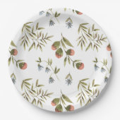 Paper Plates 22,9 cm - Flower Pattern Pappteller (Vorderseite)