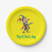 Paper Plates, April fool's Day Clown  Pappteller (Vorderseite)