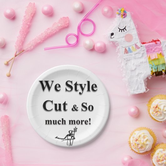 Paper Plates Barber Pappteller (Party)