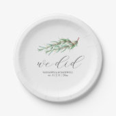 Paper Plates Botanical Rosemary Branch Greenery Pappteller (Vorderseite)