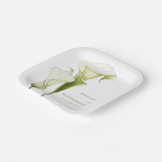 Paper Plates for a Modern Wedding. Pappteller (Gewinkelt)