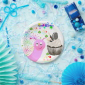 Paper Plates, Happy Birthday Chocolate Cupcake Pappteller (Party)