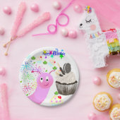Paper Plates, Happy Birthday Chocolate Cupcake Pappteller (Party)