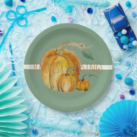 Paper Plates: Harvest Blessings Pappteller (Party)