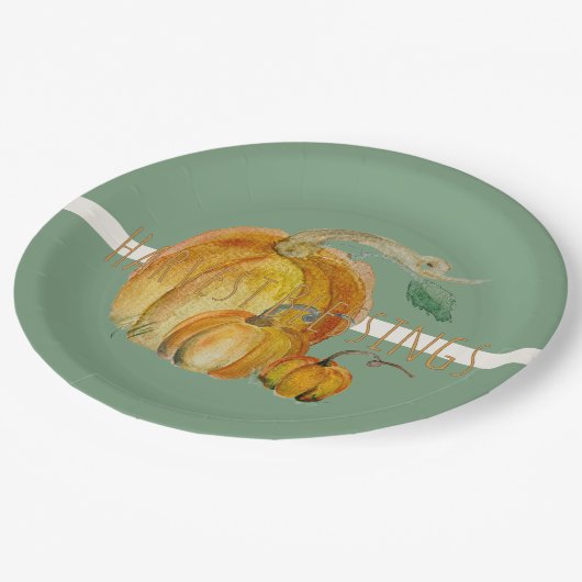 Paper Plates: Harvest Blessings Pappteller (Schrägansicht)