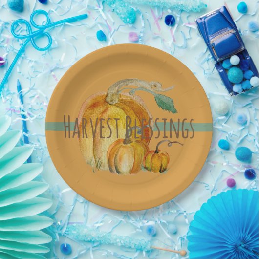 Paper Plates: Harvest Blessings Pappteller (Party)