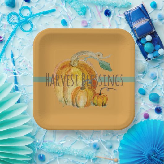 Paper Plates: Harvest Blessings Pappteller (Party)