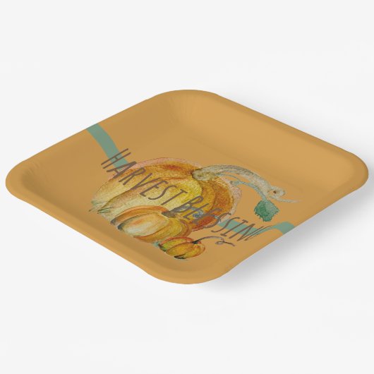 Paper Plates: Harvest Blessings Pappteller (Gewinkelt)