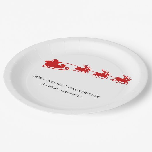 Paper Plates – Holiday Party Table Décor Pappteller (Schrägansicht)