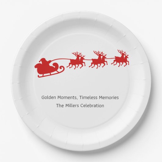 Paper Plates – Holiday Party Table Décor Pappteller (Vorderseite)