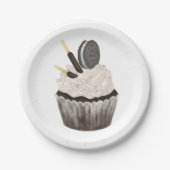 Paper Plates, Oreo Birthday Cupcake Pappteller (Vorderseite)