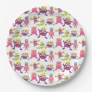 Paper Plates - Scary Monsters Pappteller