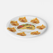 Paper Plates, Tacos Tortilla Chips Pappteller (Schrägansicht)