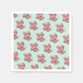 Paper Plates | Vintage Pansy Party Tableware Serviette (Vorderseite)