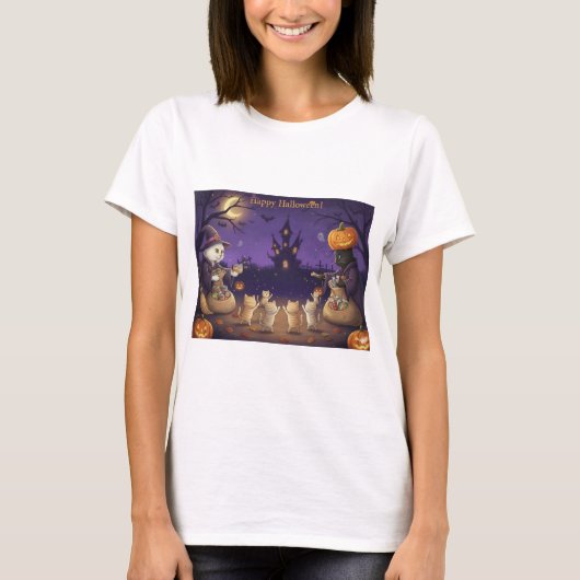 Paper&Pukku Halloween T-Shirt (Vorderseite)
