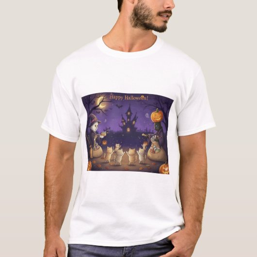 Paper&Pukku Halloween T-Shirt (Vorderseite)