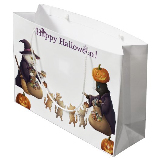 Paper&pukku happy halloween! große geschenktüte (Rückseite Schrägansicht)