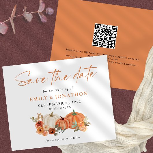 PAPER Pumpkins Florals QR Hochzeit im Herbst Rett Flyer