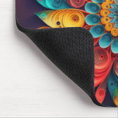 Paper Quill Blume Mousepad (Ecke)