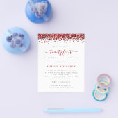 PAPER Red Glitter Flyer (Einzeln)