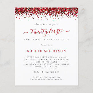 PAPER Red Glitter Flyer