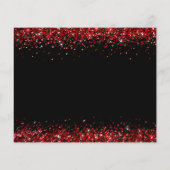 PAPER Red Glitzer Christmas Black Danke Flyer (Hinten)