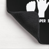 Paper Rock Scissors Uppercut Boxing Martial Arts K Mousepad (Ecke)