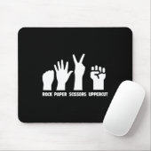 Paper Rock Scissors Uppercut Boxing Martial Arts K Mousepad (Mit Mouse)